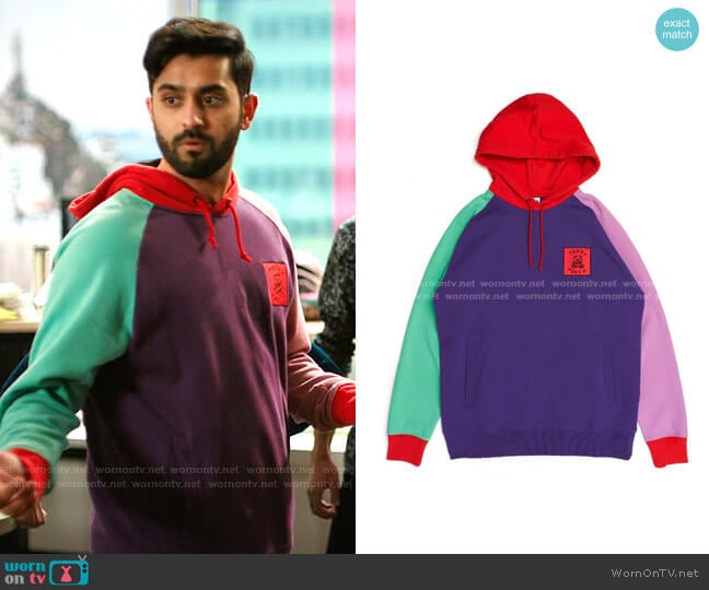 Teddy Fresh Color Block Hoodie