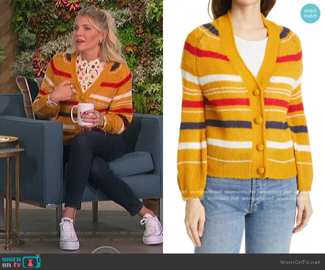 The Great Sailing Cardigan worn by Amanda Kloots on The Talk