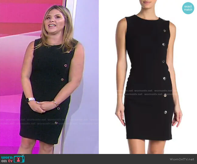 Tommy Hilfiger Hardware Detail Sheath Dress worn by Jenna Bush Hager on Today