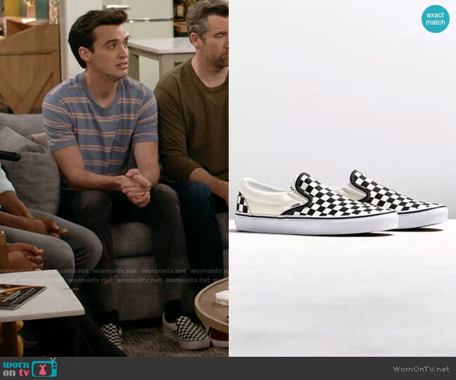 Vans Core Slip-On Sneaker worn by Freddie Raine (Joey Bragg) on Call Your Mother