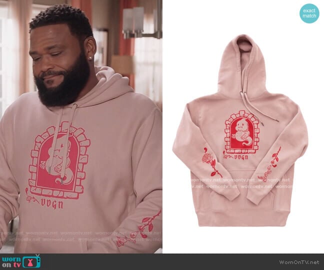 VDGN Dead Flowers Hoodie worn by Andre Johnson (Anthony Anderson) on Black-ish
