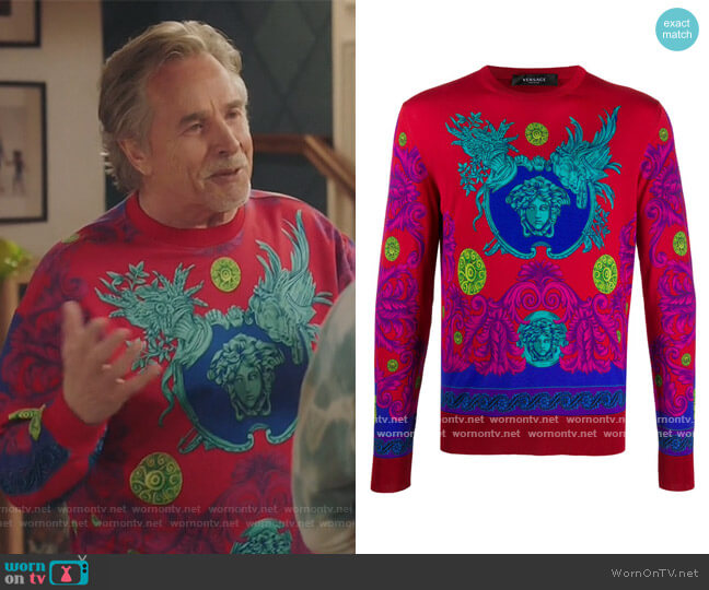 Versace Mendusa Intarsia Sweater worn by Gary Williams (Chris Redd) on Kenan