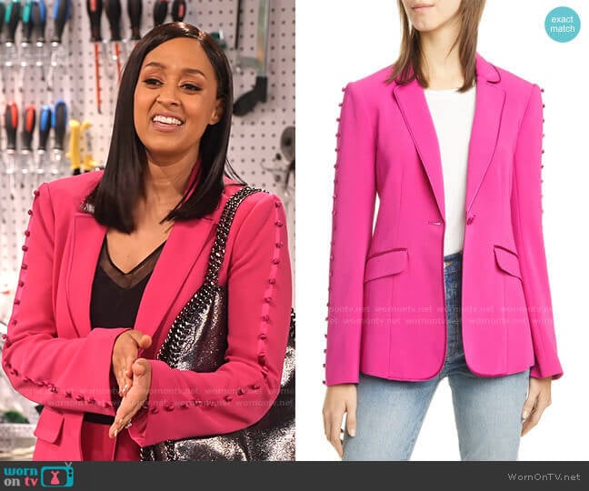Cinq a Sept Vivi Blazer worn by Cocoa McKellan (Tia Mowry-Hardrict) on Family Reunion