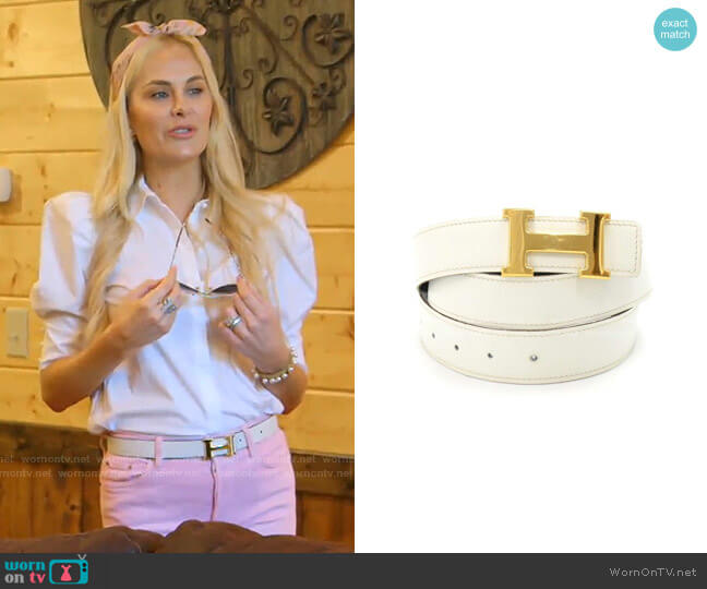 Hermes Reversible Belt worn by Kameron Westcott on The Real Housewives of Dallas