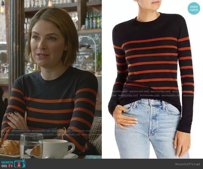Jason Wu Wool Striped Sweater worn by Taylor Rentzel (MacKenzie Meehan) on Bull