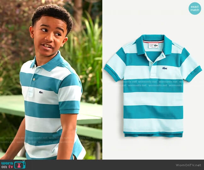 Lacoste for J. Crew Striped Polo Shirt