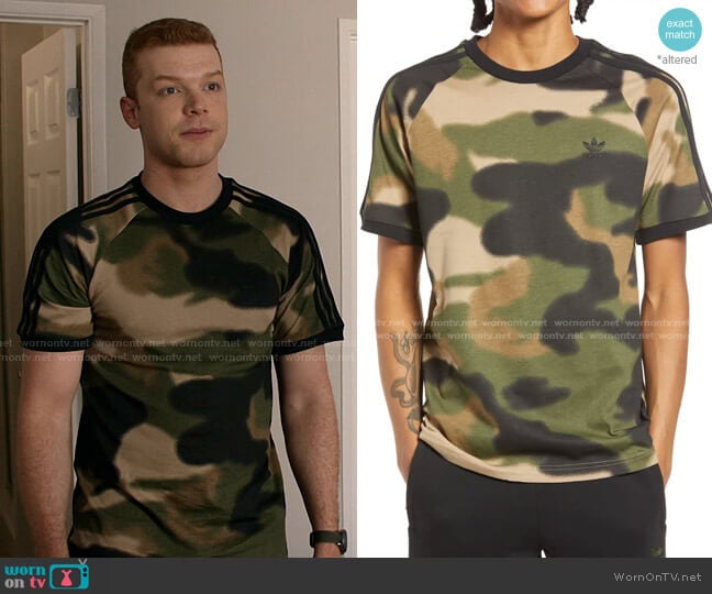 Adidas Camo 3-Stripes T-Shirt