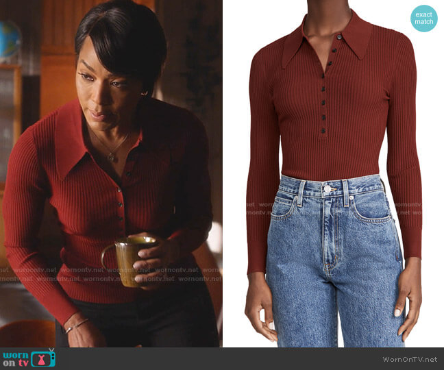 A.L.C. Lance Top worn by Athena Grant (Angela Bassett) on 9-1-1