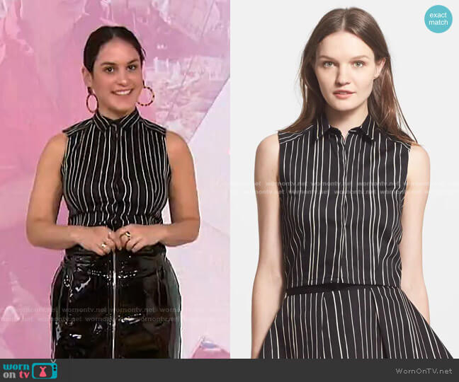 Alice + Olivia Lea Top worn by Donna Farizan on Today