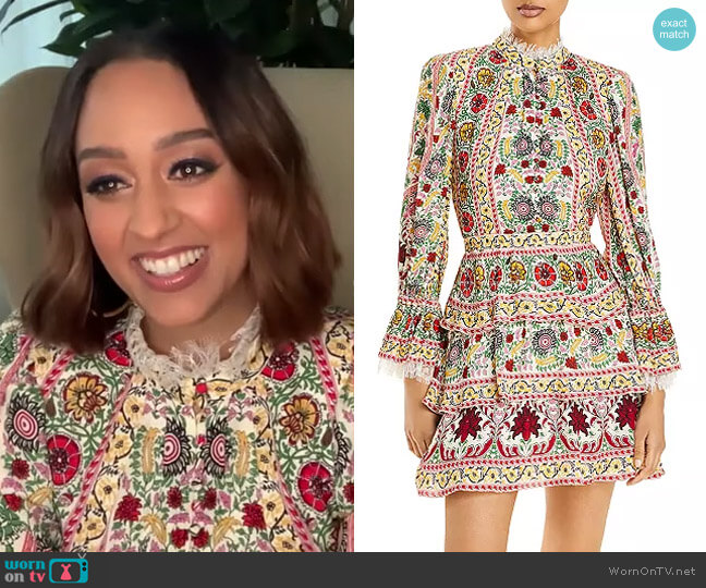 Alice + Olivia Lawson Tiered Mini Dress