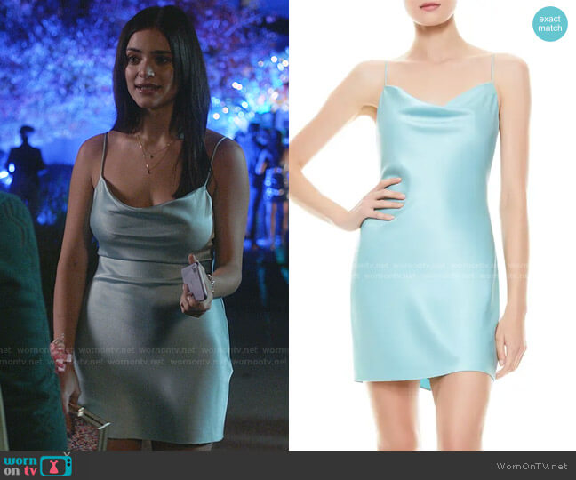 Alice + Olivia Nelle Fitted Minidress worn by Olive Stone (Luna Blaise) on Manifest