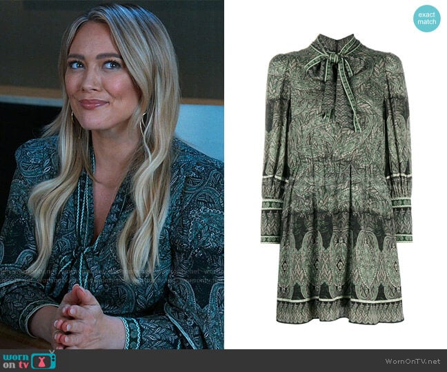 Alice + Olivia Tanisha Dress worn by Kelsey Peters (Hilary Duff) on Younger