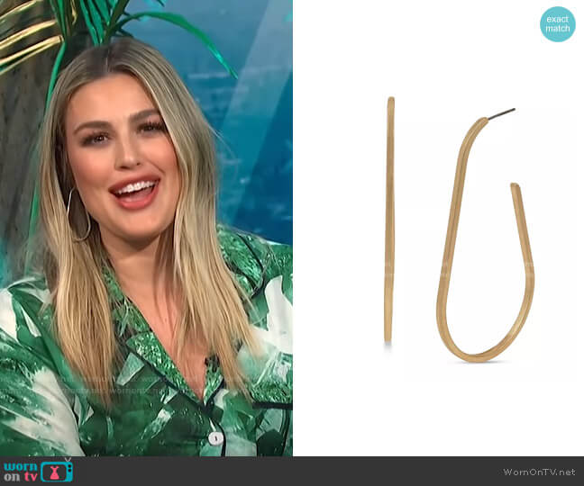 Allsaints Sculptural Hoop Earrings worn by Carissa Loethen Culiner on E! News