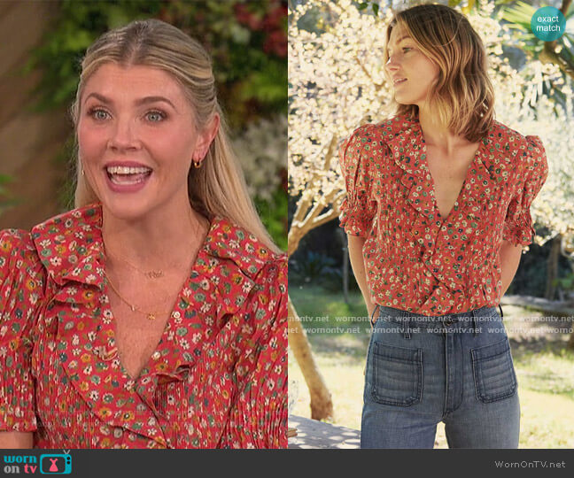 Doen Henri Top worn by Amanda Kloots on The Talk