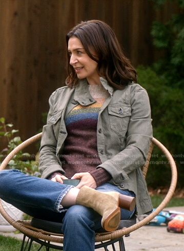 Amelia’s army green jacket on Greys Anatomy