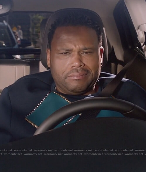 Andre’s studded sweatshirt on Black-ish