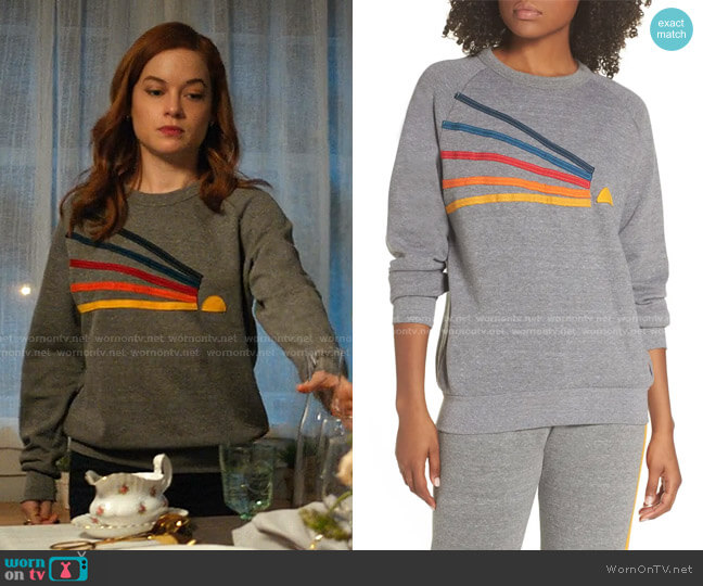 Aviator Nation Daydream Sweatshirt worn by Zoey Clarke (Jane Levy) on Zoeys Extraordinary Playlist