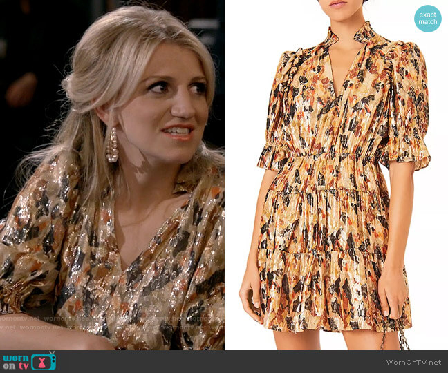 ba&sh Gloria Dress worn by Gina Dabrowski (Annaleigh Ashford) on B Positive