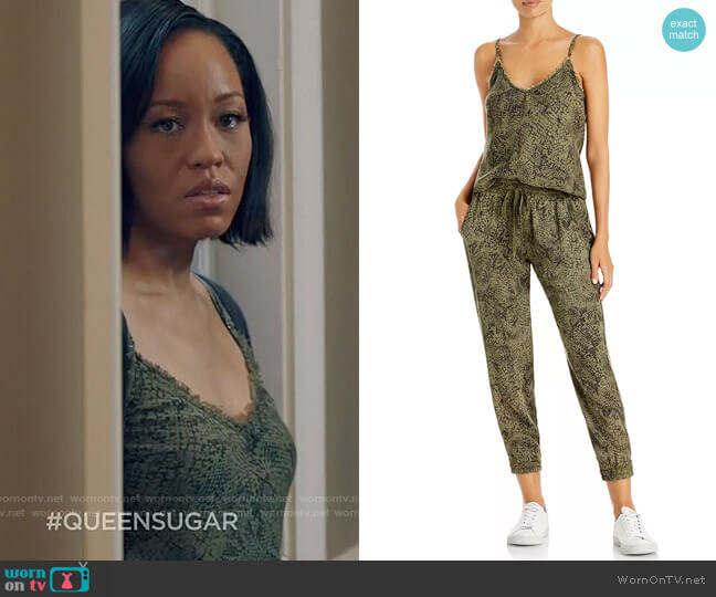 Bella Dahl Printed Frayed Edge Cami worn by Charley Bordelon West (Dawn-Lyen Gardner) on Queen Sugar
