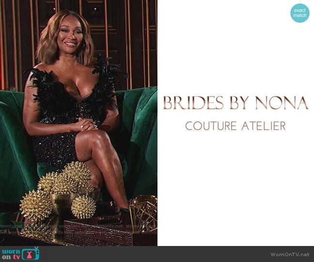 Brides by Nona Custom Dress worn by Cynthia Bailey on The Real Housewives of Atlanta