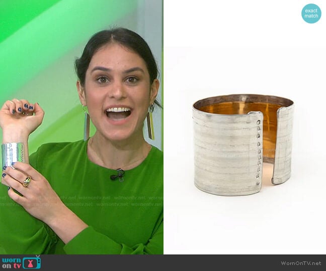 Cannded Goods Original Cuff Bracelet worn by Donna Farizan on Today