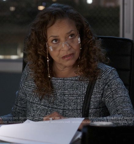 Catherine’s plaid dress on Greys Anatomy