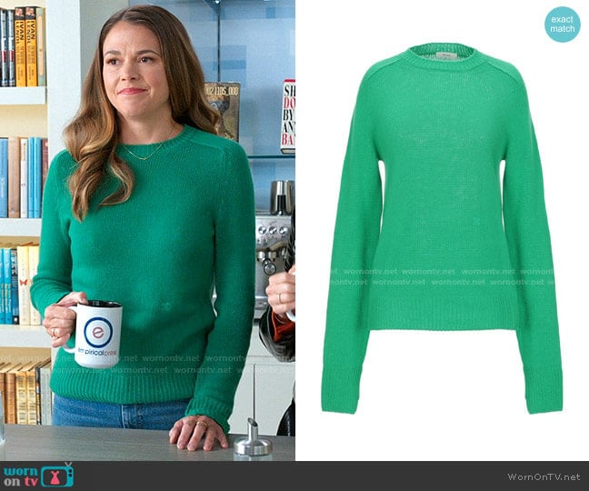 Celine Crew Neck Sweater in Soft Iconic Cashmere worn by Liza Miller (Sutton Foster) on Younger