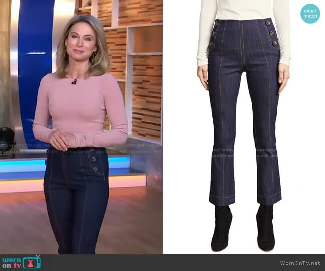 Cinq a Sept Tous Les Jours Chantal Pants worn by Amy Robach on Good Morning America