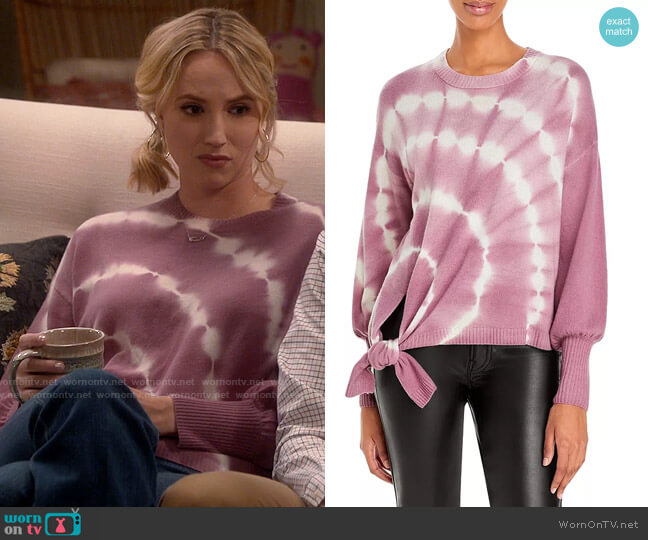 Cinq a Sept Clerisa Sweater in Taro worn by Mandy Baxter (Molly McCook) on Last Man Standing