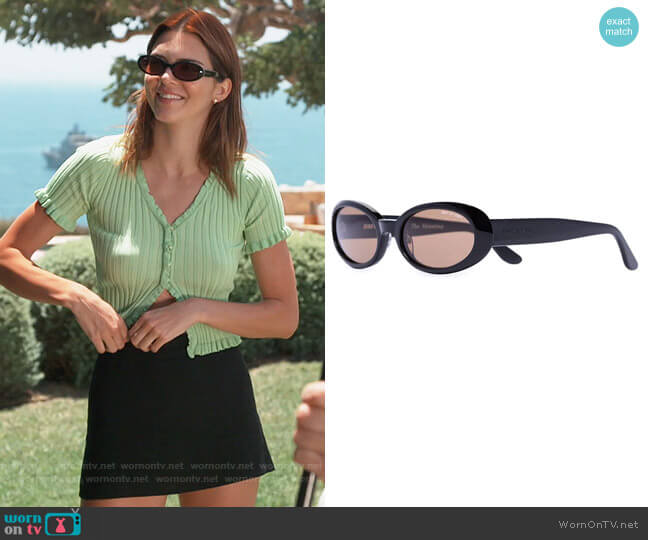 DMY by DMY Valentina Oval-Frame Sunglasses worn by Kendall Jenner on Keeping Up with the Kardashians