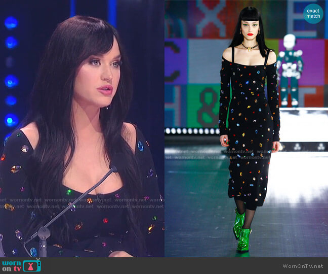 Dolce & Gabbana Fall 2021 Collection worn by Katy Perry on American Idol