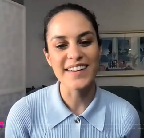 Donna’s blue ribbed cardigan dress on Today