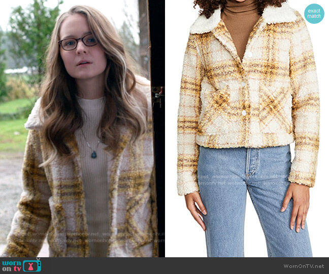 En Saison Plaid Jacket worn by Kara Danvers (Izabela Vidovic) on Supergirl