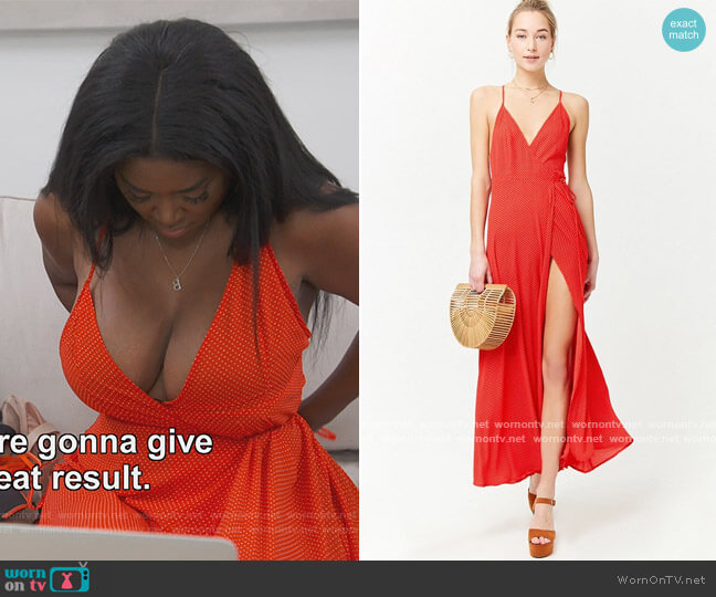 Forever 21 Polka Dot Dress worn by Kenya Moore on The Real Housewives of Atlanta