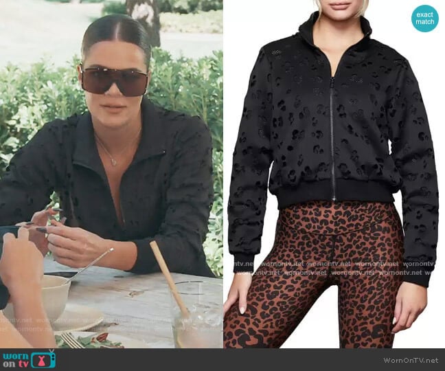 Good American Laser Scuba Crop Jacket worn by Khloe Kardashian on Keeping Up with the Kardashians
