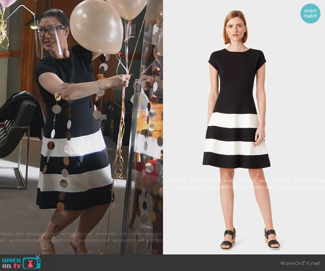 Hobbs Lizzie Jersey Colourblock Dress worn by Sherri Kansky (Ruthie Ann Miles) on All Rise