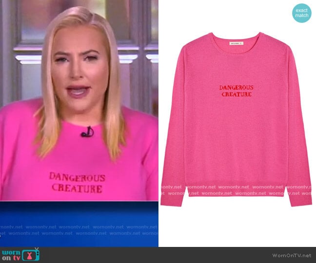 Iggy and Burt Dangerous Creature Jumper worn by Meghan McCain on The View