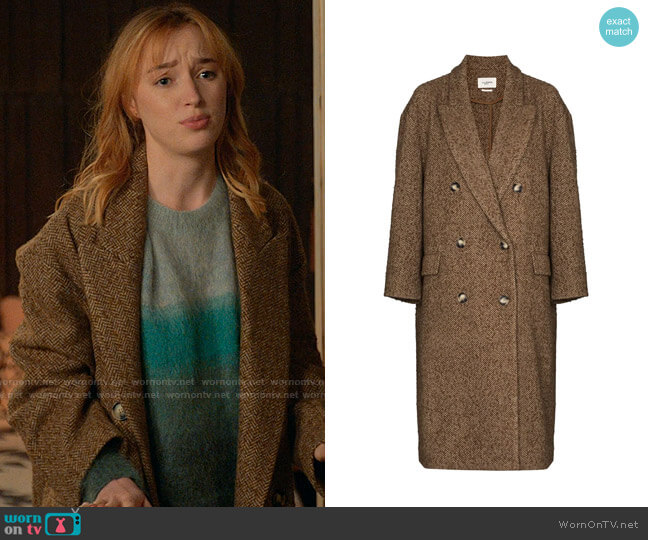 Isabel Marant Etoile Ojima Coat worn by Clare O'Brien (Phoebe Dynevor) on Younger
