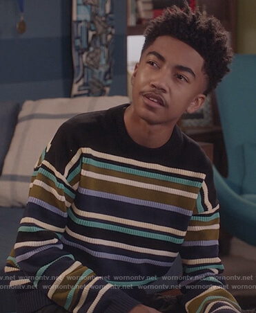 Jack’s striped sweater on Black-ish