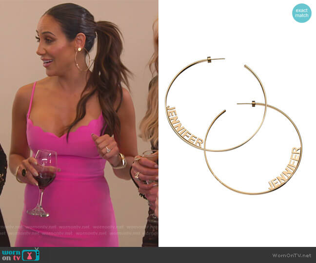 Jennifer Zeuner Ciara 3 Hoops worn by Melissa Gorga on The Real Housewives of New Jersey