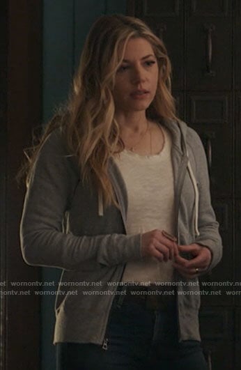 Jenny’s grey hoodie on Big Sky