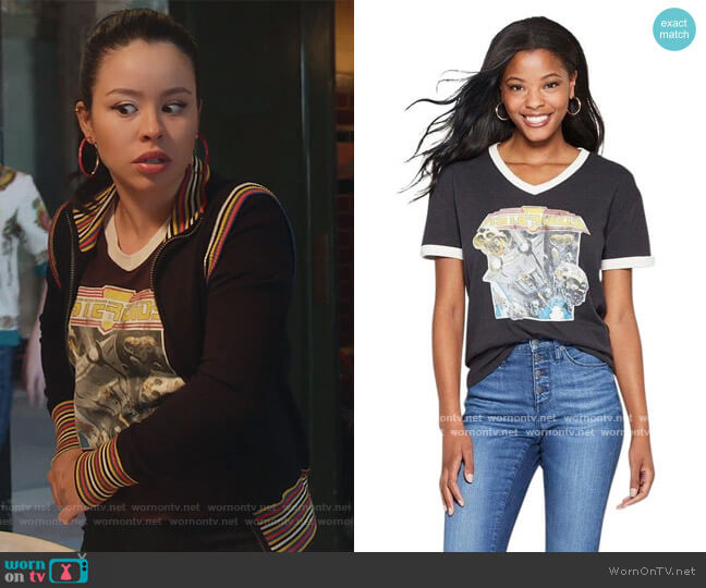 Junk Food Atari Asteroids Graphic T-shirt worn by Mariana Foster (Cierra Ramirez) on Good Trouble