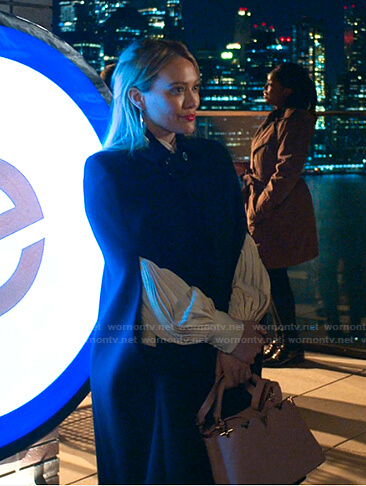 Kelsey’s black cape coat on Younger