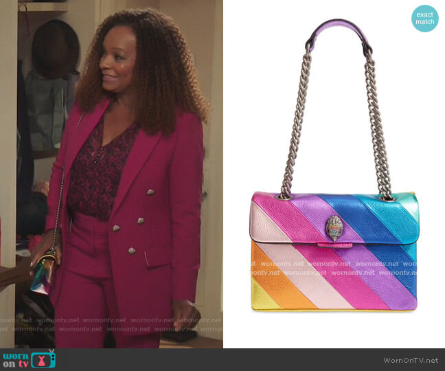 Kurt Geiger London Rainbow Shop Kensington Leather Crossbody Bag
