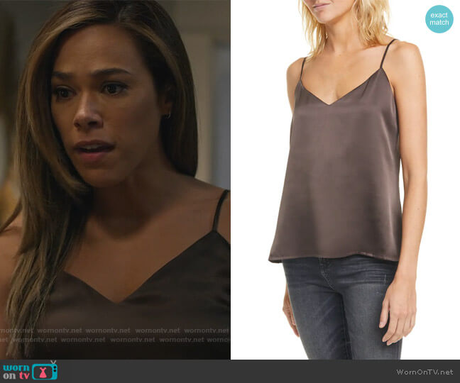 L'Agence Jane Silk Camisole worn by Emily Lopez (Jessica Camacho) on All Rise