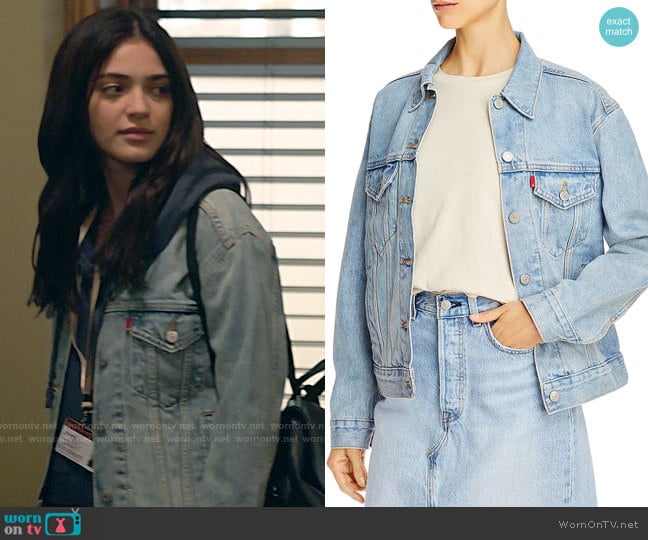 Levis Ex-Boyfriend Trucker Jacket worn by Olive Stone (Luna Blaise) on Manifest