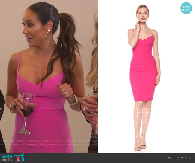 WornOnTV: Melissa's pink scalloped dress on The Real Housewives of