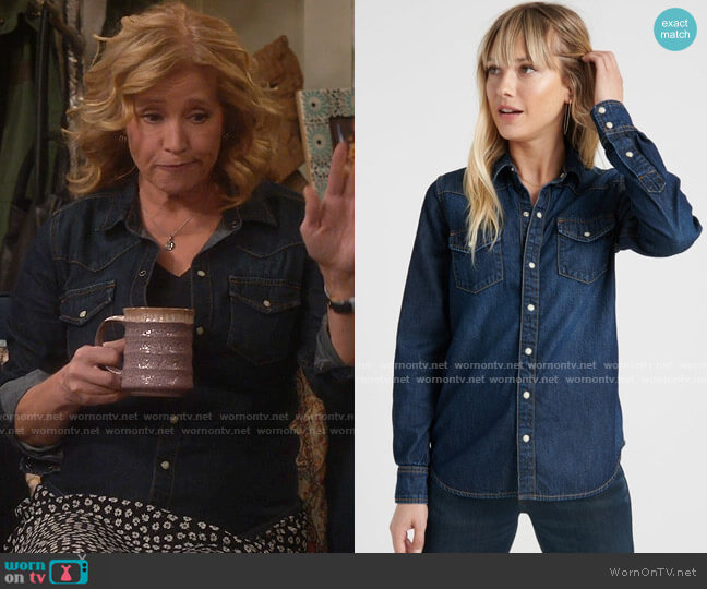 Lucky Brand Denim Western Shirt worn by Vanessa Baxter (Nancy Travis) on Last Man Standing