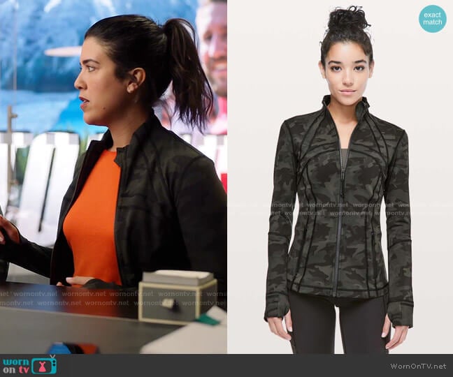 Lululemon Define Jacket worn by Shannon Ross (Nicole Power) on Kims Convenience
