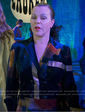 Maggie’s velvet patchwork jacket on Younger